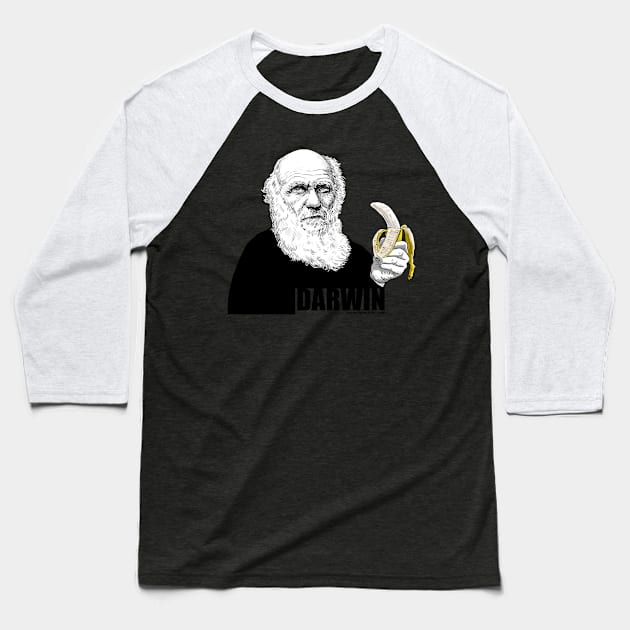 Darwin Baseball T-Shirt by maxsax